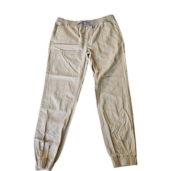Aeropostale Other - Aeropostale Men's Khaki Brown Chino Pants Joggers Elastic Ankles size M